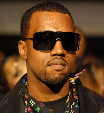 Kanye West wearing sunglasses