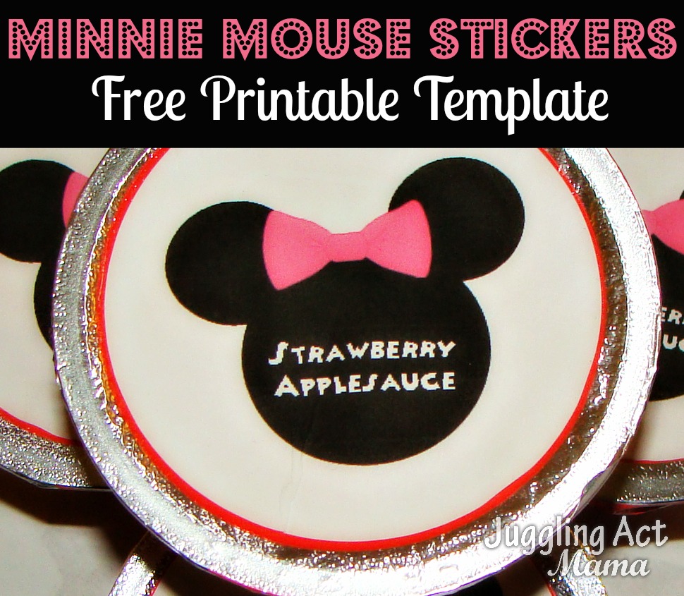 minnie mouse stickers juggling act mama
