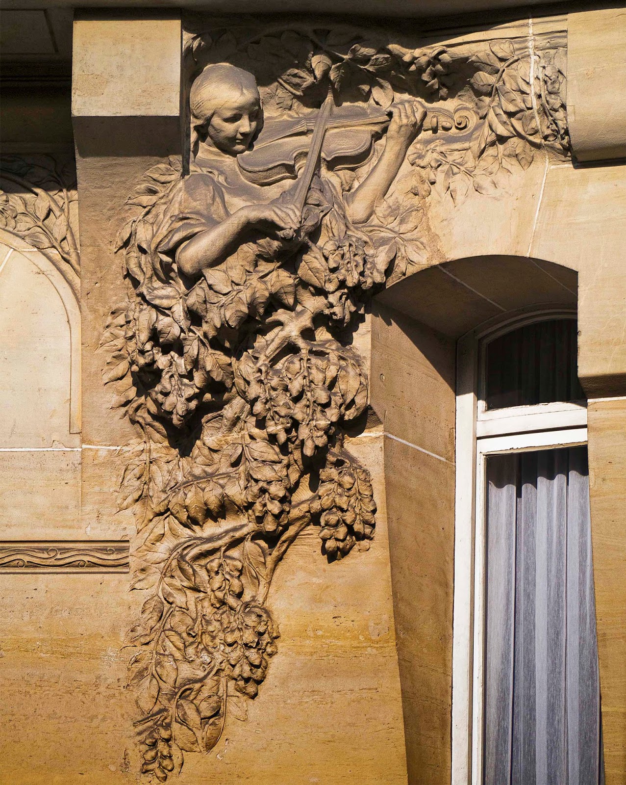 éducation par la musique 132 rue de Courcelles XVIIe ardt 1907 Henri Bouchard sculpteur