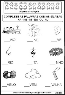 Sequência silábica lacunada letra N