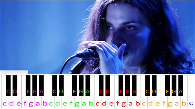 Past lives by BØRNS Piano / Keyboard Easy Letter Notes for Beginners