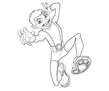 #5 Beast Boy Coloring Page