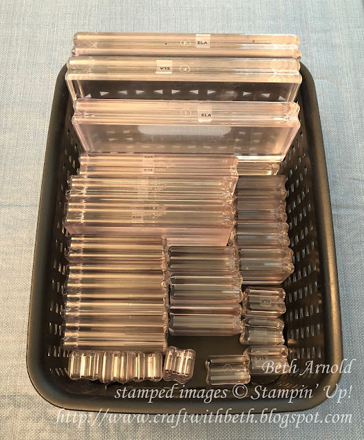 Craft with Beth: Stampin' Up! Storing Your Clear Acrylic Blocks Storage Organization Stamping