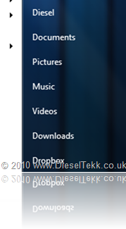 DieselTekk.co.uk - Relocate Documents folder in Windows to your Dropbox 01