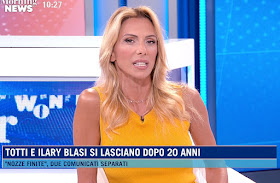 Simona Branchetti conduttrice Morning News notizia separazione Ilary Blasi Francesco Totti