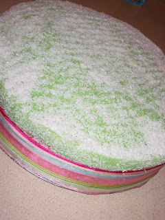 Pandan Kaya Fudge Cake