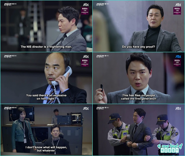 seung jae spill up the beans about the NIS director at the live show and end up at the prison - Man To Man: Episode 16 Finale  korean Drama