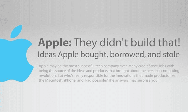 Image: Apple: They Didn't Build That! Ideas Apple Bought, Borrowed, and Stole