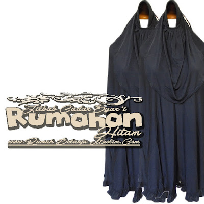 Jilbab Syari Rumahan Hitam