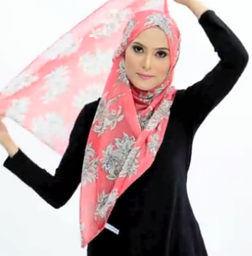 Tutorial Hijab Menutup Dada 2015 - Indo Fashion