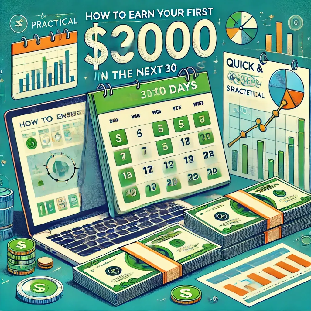 AI generated image for How to Earn Your First $2000 in the Next 30 Days Quick and Practical Strategies