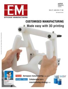 EM Efficient Manufacturing - June 2016 | TRUE PDF | Mensile | Professionisti | Tecnologia | Industria | Meccanica | Automazione
The monthly EM Efficient Manufacturing offers a threedimensional perspective on Technology, Market & Management aspects of Efficient Manufacturing, covering machine tools, cutting tools, automotive & other discrete manufacturing.
EM Efficient Manufacturing keeps its readers up-to-date with the latest industry developments and technological advances, helping them ensure efficient manufacturing practices leading to success not only on the shop-floor, but also in the market, so as to stand out with the required competitiveness and the right business approach in the rapidly evolving world of manufacturing.
EM Efficient Manufacturing comprehensive coverage spans both verticals and horizontals. From elaborate factory integration systems and CNC machines to the tiniest tools & inserts, EM Efficient Manufacturing is always at the forefront of technology, and serves to inform and educate its discerning audience of developments in various areas of manufacturing.