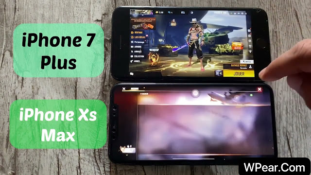 مقارنة iPhone Xs Max VS iPhone 7 Plus في تشغيل الألعاب