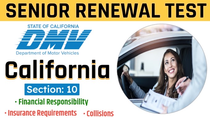 DMV Written Test Questions About Financial Responsibility, Insurance  Requirements, and Collisions