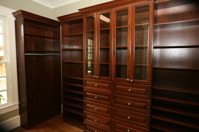 Master Closets Master Closet. Complete built-ins. Approximately 32 feet of clothing racks