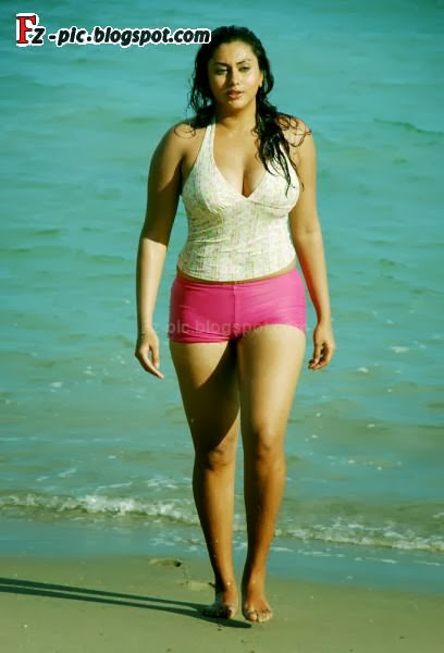 This is photo of south indian actress Namitha is acting