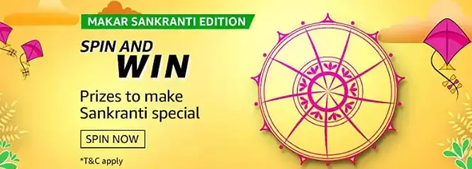Amazon Makar Sankranti Edition Spin and Win