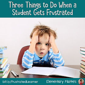 Three Things to Do When a Student Gets Frustrated: students can get frustrated over many things from math problems to social issues. Here are three things teachers can do to help frustrated students.