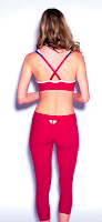 Style Athletics Red Daisy Active Athletic Apparel Workout Clothes Red