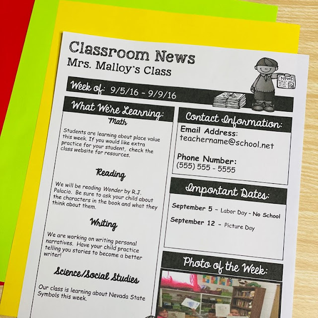 Back to School Welcome Letters Meet the Teacher