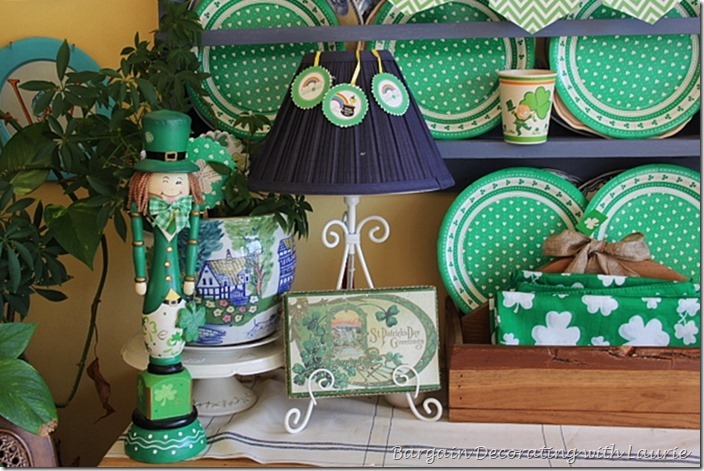 St. Patrick Decor-Bargain Decorating with Laurie