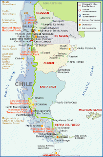 PATAGONIA MAP FOR TRAVELERS