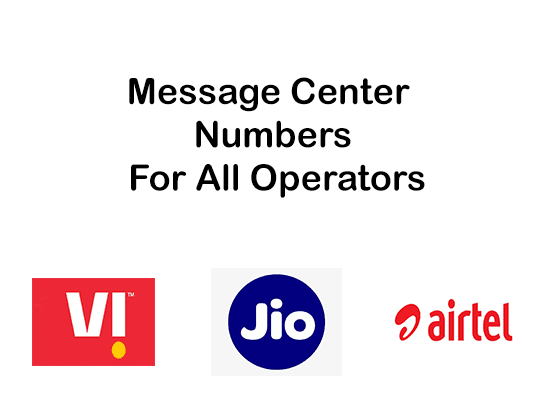 Message Center Numbers