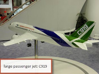 Chinese largest passenger jet c919