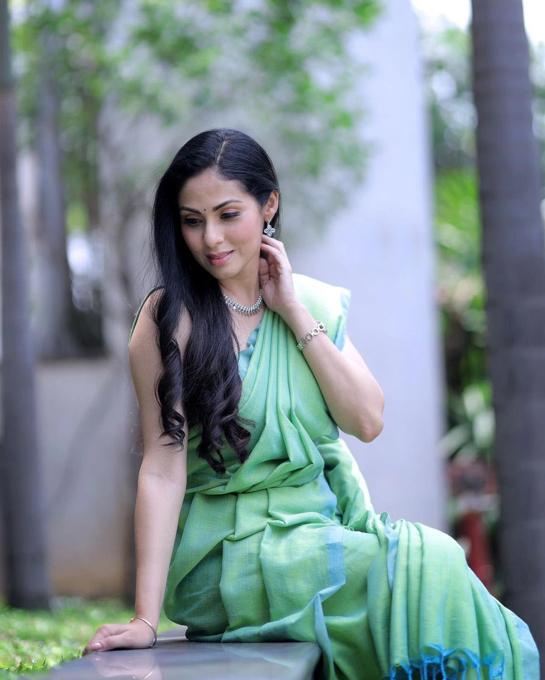 Actress Sadha Traditional looks in Saree photoshoot Stills