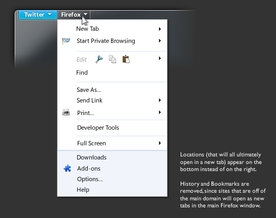 Download Firefox 5 Mockups Reveal "Site-Specific Browsers", Updated ...