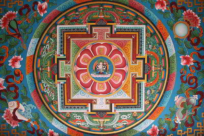 Mandala Nepal ceiling