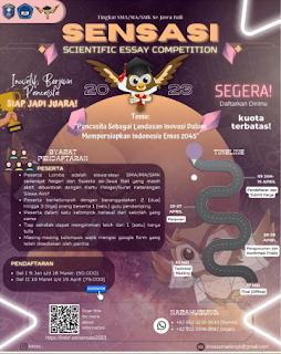 Lomba Menulis Essay Pelajar SMA/Sederajat 2023