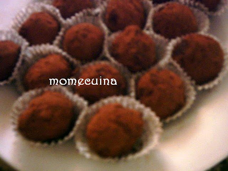 plato de trufas holandesas de café con thermomix.momecuina