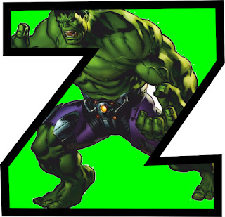 letter Z hulk alphabet