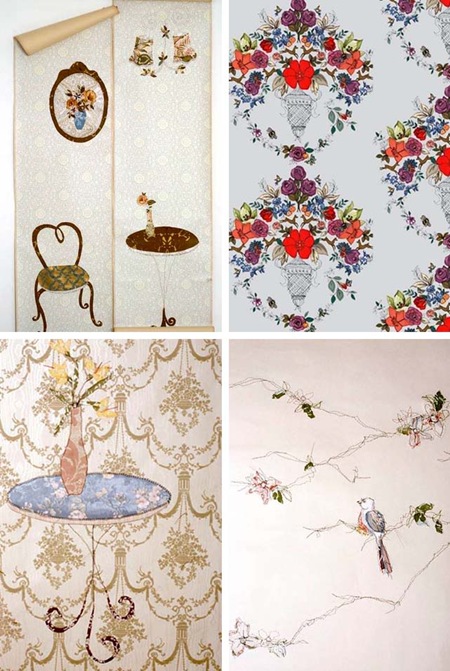  wedding vintage wallpaper project
