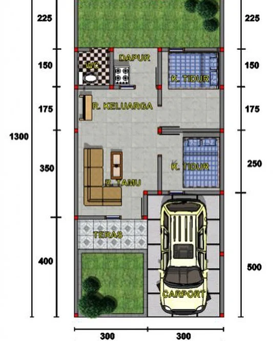 Ide Cara Dekorasi Rumah Tipe 36 72 Homeshabby Com Design - Desain rumah 36/72