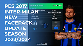 PES 2017 | INTER MILAN NEW FACEPACK UPDATE SEASON 2023/2024