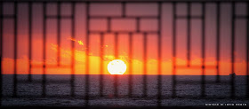 The sun in the prison, tramonto, sole, prigione, sunset, mare, sea, red, rosso, ischia, foto ischia, tramonto forio, 