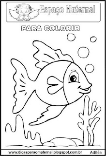 Desenho de peixe para colorir