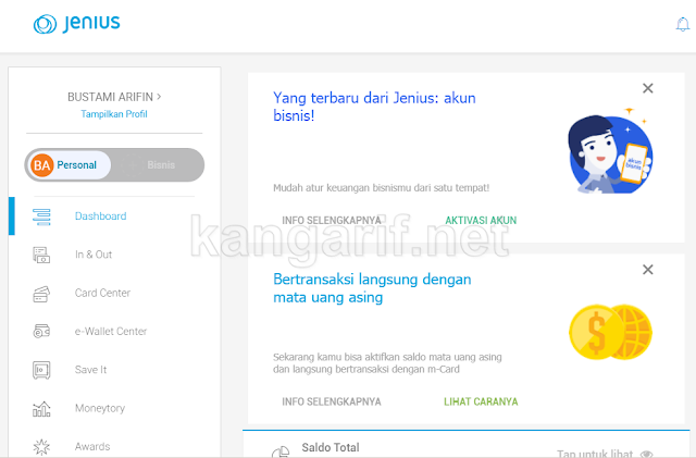 Cara Mengakses Layanan Jenius Lewat Browser di Komputer