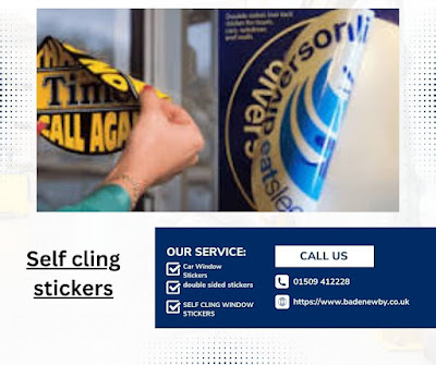 Self-cling stickers