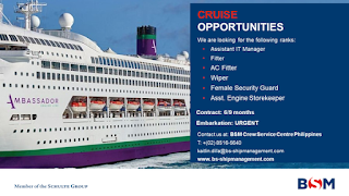 cruise ship vacancy