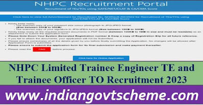 Trainee Engineer TE and Trainee Officer TO Recruitment