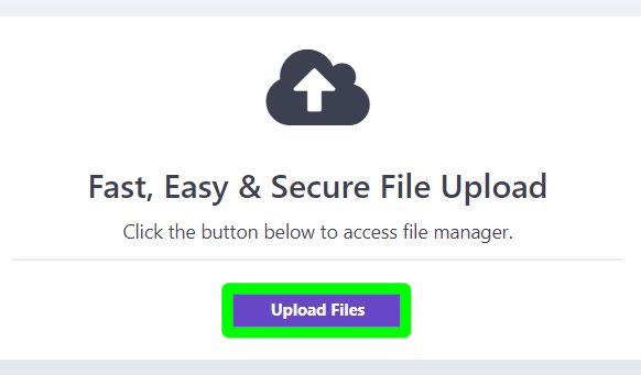 upload files using 000webhost file manager