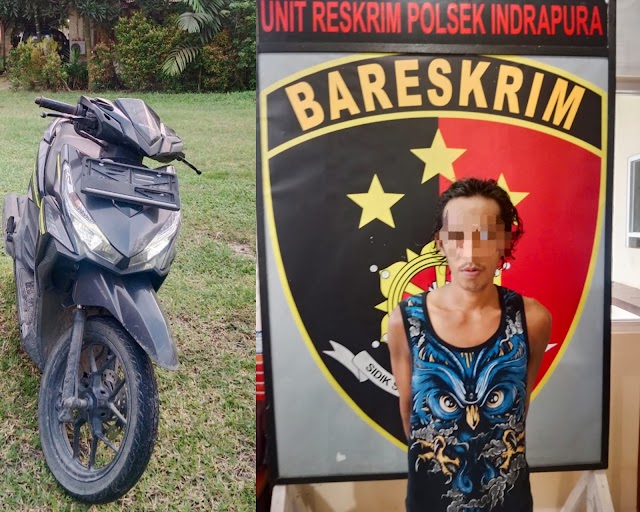 PELAKU CURANMOR BERHASIL DITANGKAP POLSEK INDRAPURA BERSAMA BARANG BUKTI 