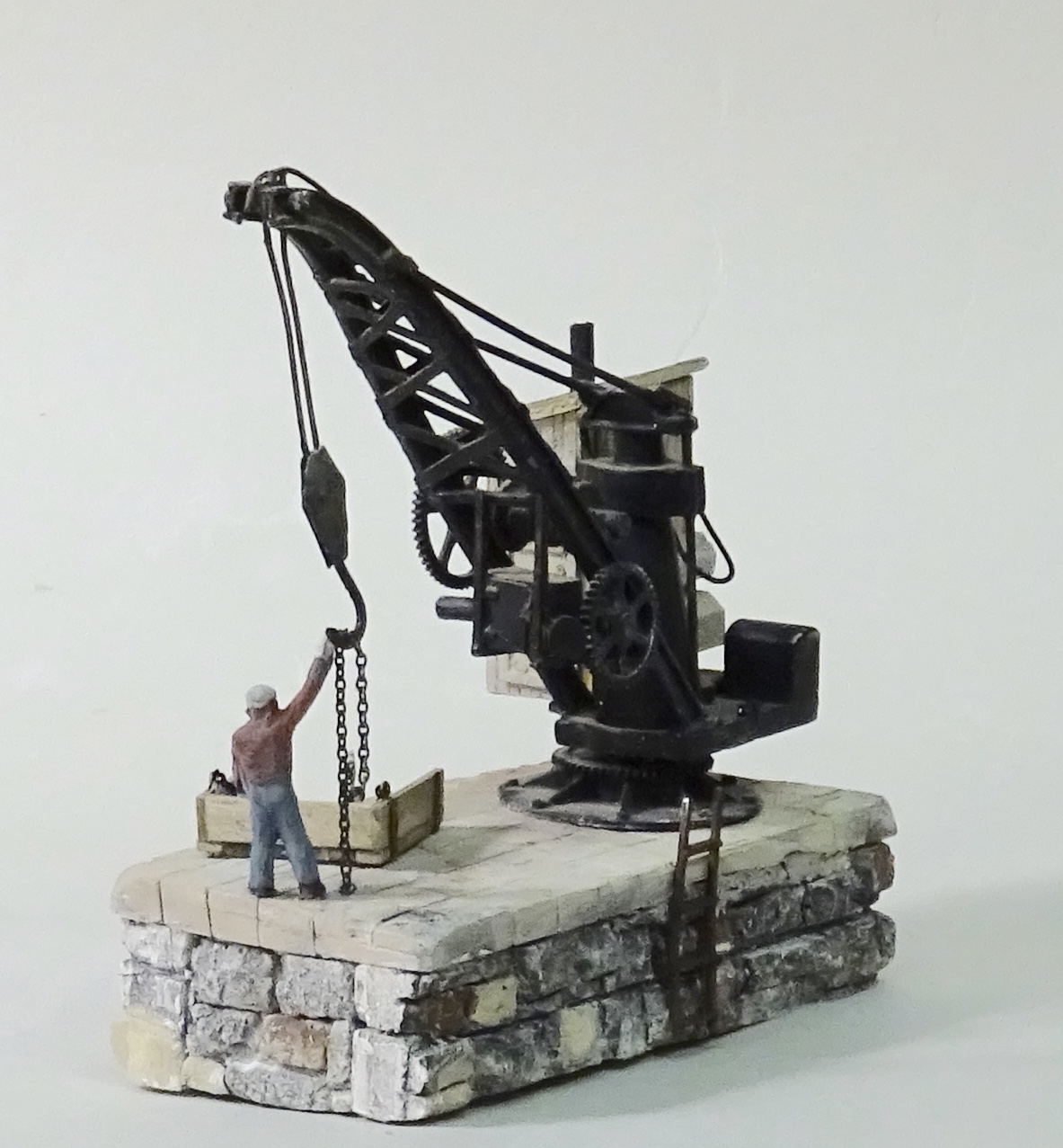 Model Railroad Minutiae: Scrap yard trackside crane