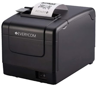 Everycom EC-901 80mm | 3 Inches USB+LAN Interface Thermal POS Receipt Printer (AUTO Cutter, Black)