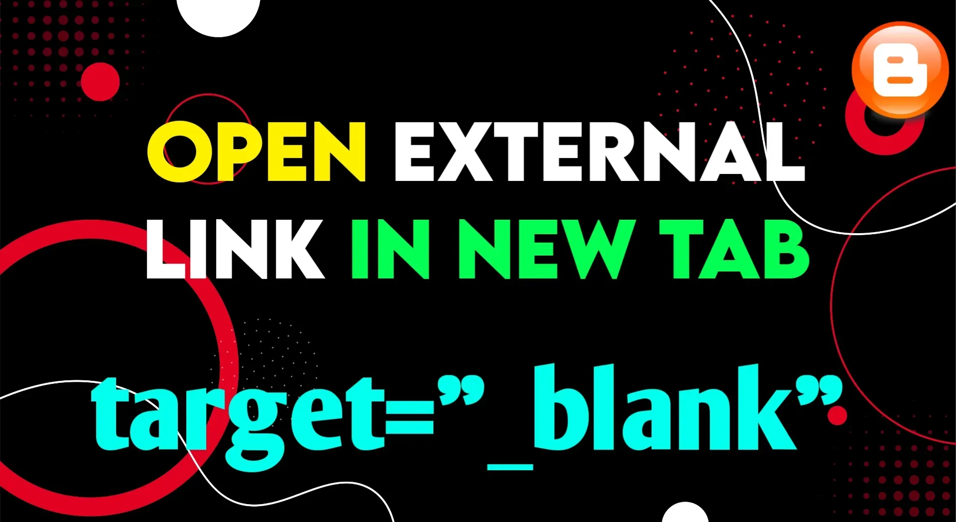 How to open all external links in New tab