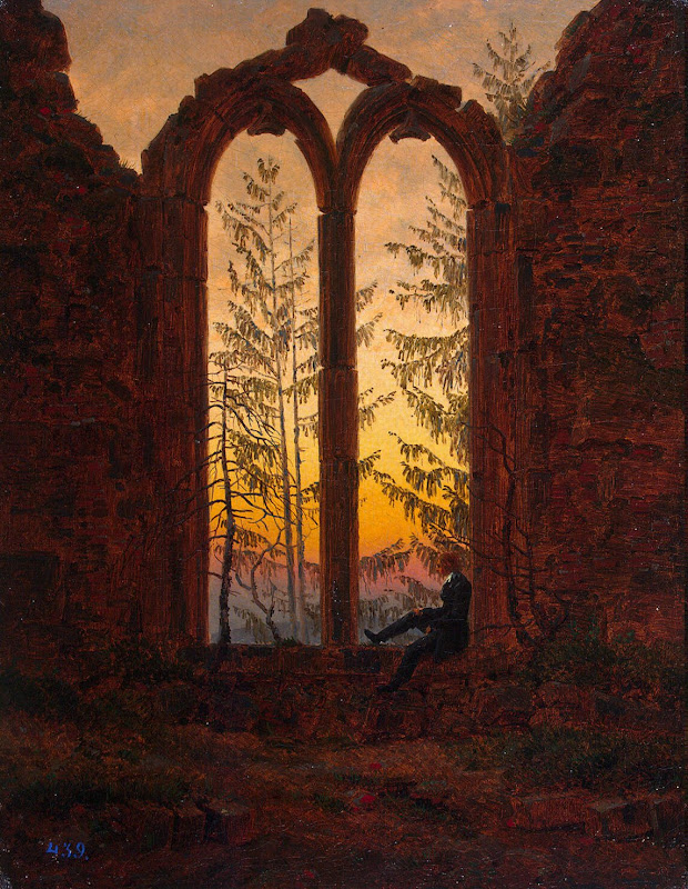 Dreamer by Caspar David Friedrich - Genre Painting, Landscape Paintings from Hermitage Museum