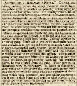 Sketch of a Railway "Navvy", 1859 (book extract)